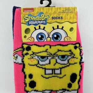 Nickelodeon Spongebob Squarepants Patrick Womens Socks Size 4-11